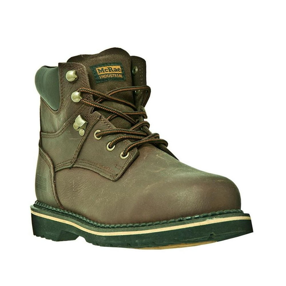 McRae Industrial Work Boots Mens Steel Toe Lacer Brown MR86344