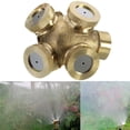thumbnail image 5 of Raindrops 1Pcs Golden 4 Hole Nozzle for Industrial Irrigation and Spray, 5 of 8