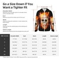 thumbnail image 6 of Goofa Satanic Skull Printed Women's UPF 50+ Sun Protection Hoodie Jacket Lightweight Long Sleeve Sun Shirt for Women with Pocket Hiking Outdoor-XX-Large, 6 of 9
