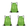 thumbnail image 3 of VONKY Portable Nylon Drawstring Bag Sack Beach Gym Backpack Shoes Bags Convenient and Versatile Light Green 3Set, 3 of 6