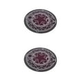 thumbnail image 2 of ZheElen Cartoon Rug - Classic Style Easy To Clean Non-toxic Anti-skid Particles Safe Round Carpet White Line Starts 60cm 2Set, 2 of 6