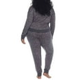thumbnail image 4 of Honeydew Women's 2X Soft Printed Pajama Lounge Set, Gray, 4 of 4