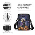 thumbnail image 7 of POLERO Halloween Cat Pattern Crossbody Bag Elastic Polyester Crossbody Coin Case for Womens, Lightweight with Zipper Crossbody Bags, 7 of 7