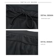 thumbnail image 3 of Shorts de baño largos para mujer, parte inferior de baño de cintura alta, pantalones cortos de baño Jammer sólidos - Negro, 3 of 6