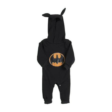 3-24Months Outfit Baby Boys Infant Cartoon Batman Cotton Bodysuit Costume