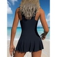 thumbnail image 2 of URSOFINE Women One Piece Tummy Control Swimsuit Modest Swim Dress Bathing Suit Skirt Swimwear, 2 of 4