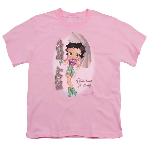Betty Boop - Rain Rain Go Away - Youth Short Sleeve Shirt - Medium