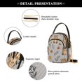 thumbnail image 4 of FORMRS Crossbody Bag for Women Quilted Travel Shoulder Cell Phone Purse with Chain Strap Handbag, Brown Cartoon Bears, 4 of 7