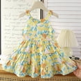 thumbnail image 2 of MEZZALL Girls Summer Floral Dress Casual Party Wear For Toddler Elegant Sleeveless A-Line O-Neck Relaxed Fit Dresses, 2 of 4