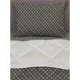 thumbnail image 3 of Star Comforter & Sham Bedding Set, Abstract Symmetric Modern Tile with Little Pattern, 3 pcs Duvet Set Microfiber Filling Quilt, 5 Sizes, Multicolor, by Ambesonne, 3 of 4