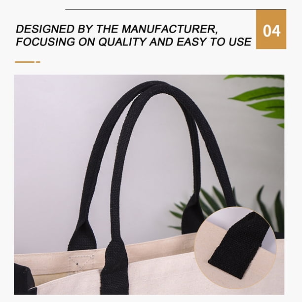Portable Canvas Zipper Bag, Stylish Adjustable Strap, Durable