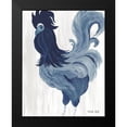 thumbnail image 2 of Cindy Jacobs 20x24 Black Modern Wood Framed Wall Art Titled - Green and Purple Rooster II, 2 of 5
