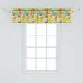 thumbnail image 2 of Ambesonne Colorful Valance Pack of 2, Spring Nature Poppies, 54"X12", Multicolor, 2 of 4
