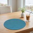 thumbnail image 5 of Unique Bargains Set of 6 Round Placemats for Kitchen Dining Table Decor Blue, 5 of 7