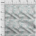 thumbnail image 2 of oneOone Cotton Poplin Teal Green Fabric Text Sewing Material Print Fabric By The Yard 42 Inch Wide, 2 of 5