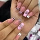 thumbnail image 4 of Uñas postizas de mariposa y hada de longitud media, multicolor, acrílicas, con pegamento, efecto hielo, florales, para fiesta y uso diario, regalo, 4 of 4