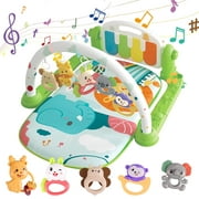 thickened and upgraded Baby Gyms Play Mats, Funny Play Piano Gym Mats Detachable Baby Play Gym Mat with Music and Lights Musical Electronic Learning Toys, Activity Center for Infants Toddlers