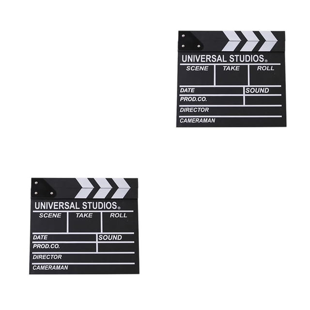 Methold Director de Escena de la película Clapperboard TV Video Clapper Board Film Photographic Prop Decoraciones colgantes Type1 NO1