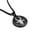 Black, variant on Stainless Steel Year of the Goat Zodiac Round Medallion Pendant Necklace