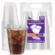 thumbnail image 1 of 50 Vasos Desechables De Plástico Con Tapa Boquilla 16oz Transparente, 1 of 5