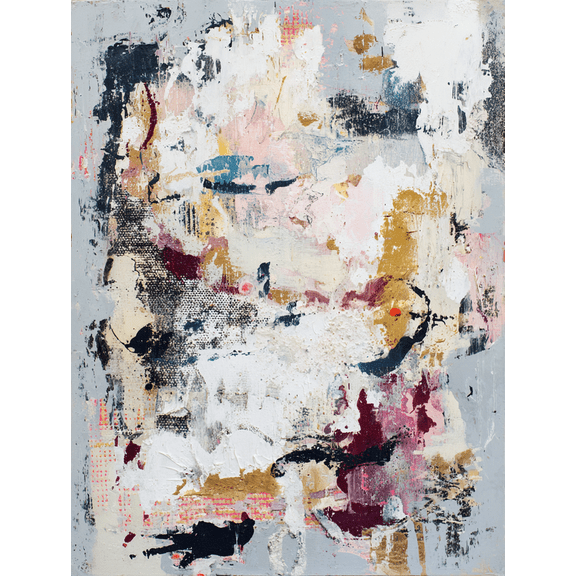 Abstract Textured Canvas Print Wall Art for Living Room Bedroom Office Hallway Bohemian Decor