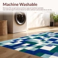 thumbnail image 4 of Modern Checkered Pattern Soft Area Rug, Non Slip, Stain Resistant, Washable Area Rugs for Living Room, Bedroom, Floor Mat 3x5ft, 4 of 6