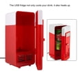 thumbnail image 3 of PC USB Mini Bebida Bebida Puede Enfriador Calentador Disfrazado Refrigerador Nevera Mini Nevera Rojo, 3 of 8