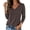 Chocolate Brown, variant on Zeagoo Basic T-Shirt for Womens Long Sleeve V Neck Tops Dressy Casual Shirts Fall Trendy