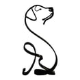 thumbnail image 1 of Escultura de perro y gato, estatua de metal de estilo del norte de Europa, artesanías, figuras para el hogar. 169x86 cm, 1 of 8