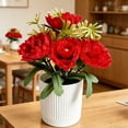 thumbnail image 4 of Artificial Peony Bonsai Potted Plants For Courtyard Living Room And Dining Table Decorative Floral Arrangements, 4 of 6