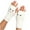 White, variant on qolati Women's Gloves & Mittens Winter Fingerless Gloves for Women Cute Cable Knit Gloves Lightweight Thumbhole Stretchy Wrist Sleeves