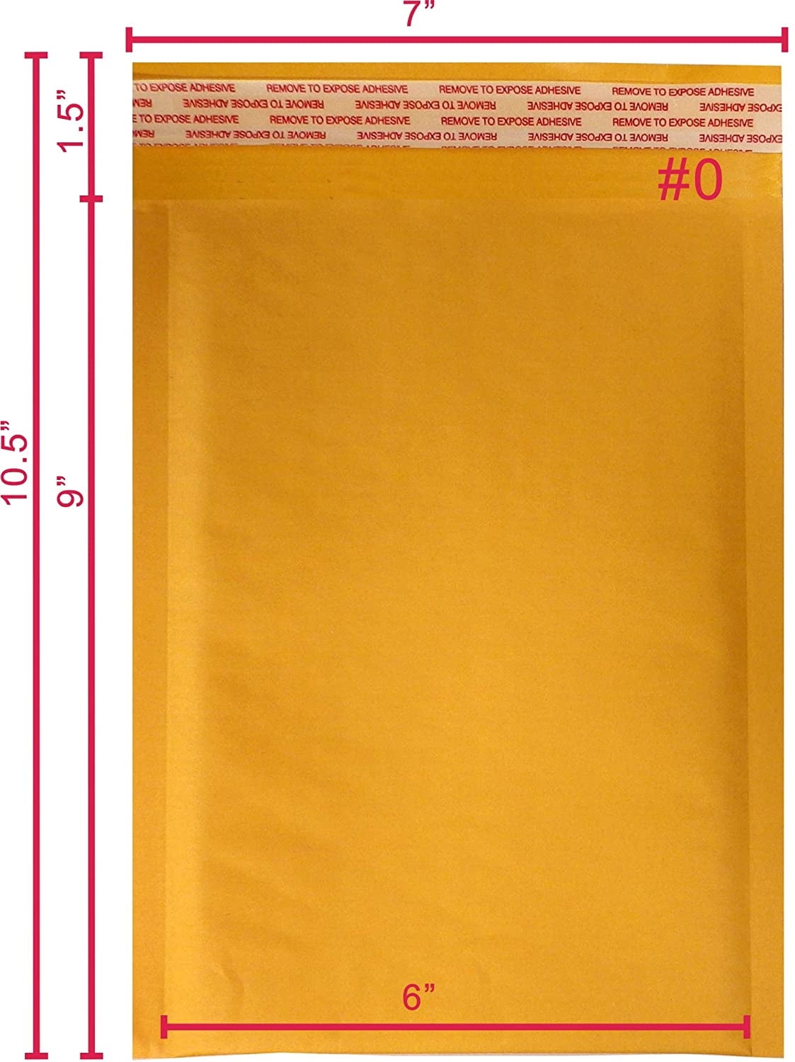 Curby Mailer Envelopes#6, Paper, Kraft, PK80 CURBY6