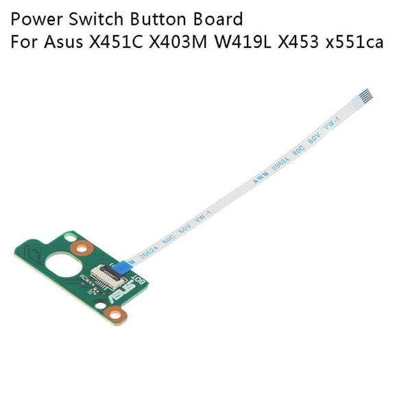 Power Switch ON/Off Button Board W/Cable Replacement For Asus X451C X403M W419L X453 x551ca