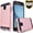 Gold, variant on Samsung Galaxy J3 Star/Express Prime 3/J3 Achieve/J3 2018/Amp Prime 3/Galaxy J3V 2018 Phone Case, With [HD Screen Protector]Dual Layers ShockProof Phone Cases Cover (Mandal Flower)