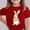 Red, variant on SERTG Girls Easter Bunny Print Short Sleeve T Shirt Soft Breathable Crew Neck Tee Casual Regular Fit Lightweight Comfortable Fashion Top Cute Easter Holiday T Shirt(Red,10-11 Years)