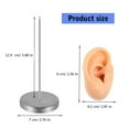 thumbnail image 5 of YIEMEEN Realistic Soft Silicone Ear Model Practical Ear Studs Display Props Realistic Left and Right Human Ear Mannequin, 5 of 20