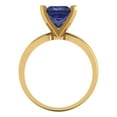 thumbnail image 4 of Solitaire Engagement Ring for Women - 2.5ct Simulated Tanzanite in 14K Yellow Gold Promise Ring, 4 of 5