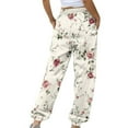thumbnail image 3 of Mgmyaa Women's Printed Joggers Sweatpants Drawstring Elastic Waist Loose Fit Lounge Sports Casual Pants with Pockets, 3 of 5