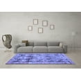 thumbnail image 3 of Ahgly Company Indoor Round Oriental Blue Traditional Area Rugs, 3' Round, 3 of 4