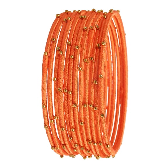 Sunsoul By Touchstone "Colorful Bangle Collection" Indian Bollywood Exclusive Golden Glaze Parrot Green Designer Jewelry Special x-Large Size Bangle Bracelets. Set of 12 For Women.