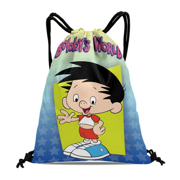 El Mundo de Bobby Mochila de Cuerdas para Deportes y Gimnasio, Bolsa de Cuerdas Resistente al Agua, Bolsa Cinch, 30×40cm