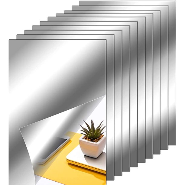 Flexible Mirror Sheets NonGlass Self Adhesive Mirror Tile Mirror