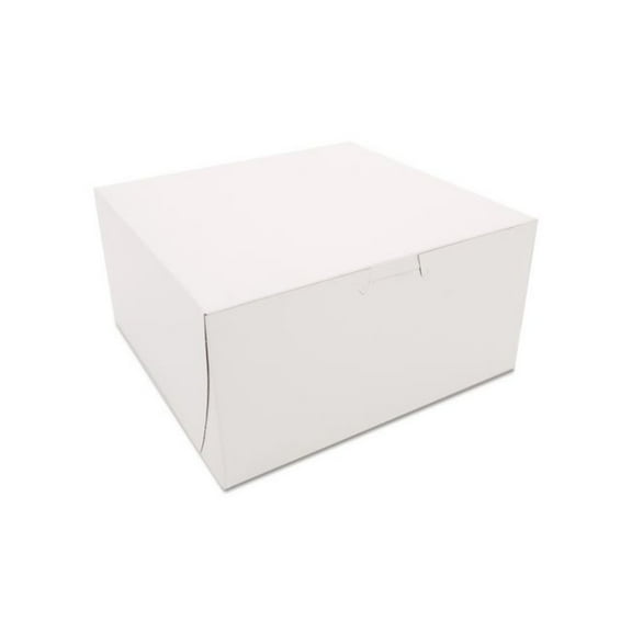 SCT Non-Window Bakery Boxes 8 x 8 x 4 White 250/Carton 0941