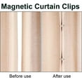 thumbnail image 5 of 16 Pairs Magnetic Curtain Clips, Curtain Magnets Closure with Back Tack to Prevent Lights from Leaking & Curtains from Being Blown Around, 5 of 5