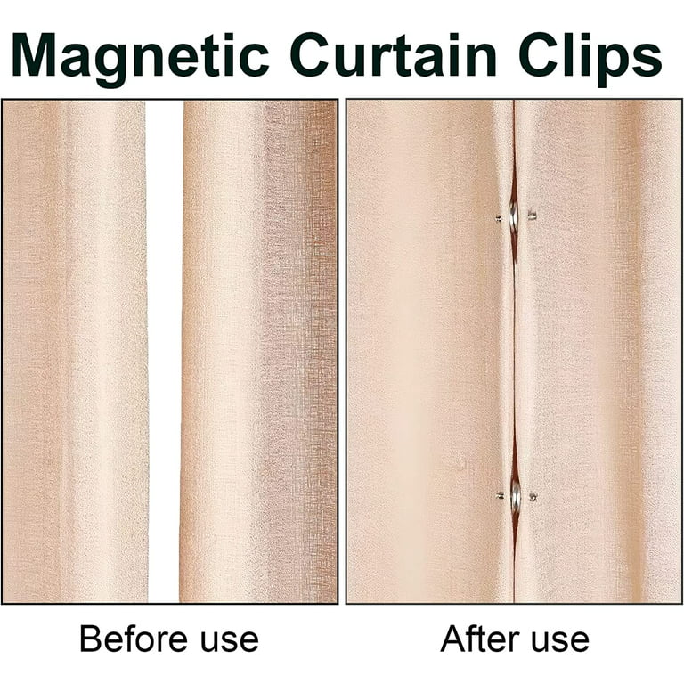 8 Pairs Curtain Magnets Closure With Tack Curtain Weights Magnets Button  Holds