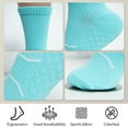 thumbnail image 3 of YOMYM Crew Socks for Women, Hiking Athletic Running Cushioned Compression Cotton Socks 8 Pairs, 3 of 9