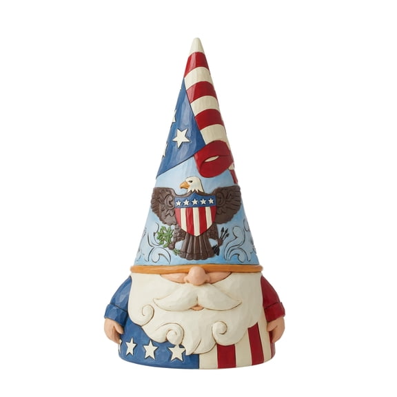 Enesco Jim Shore Patriotic Gnome, Figurine, 11in H
