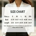 thumbnail image 4 of VIWORLD Elegant Shiny Finish Blouse - V-Neck Long Sleeve Dress Shirt for Women's Office & Casual Outfits White，S, 4 of 4