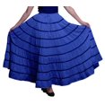 thumbnail image 2 of Phagun Jupe Longue Décontractée pour Femme, Bleu, Taille 8, 2 of 2