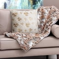 thumbnail image 3 of Funda de cojín decorativa de lentejuelas doradas | Funda de almohada con acento de San Patricio | Poliéster suave 45x45cm | Almohada de sofá cama con ventana francesa | Elástico respetuoso con la, 3 of 5